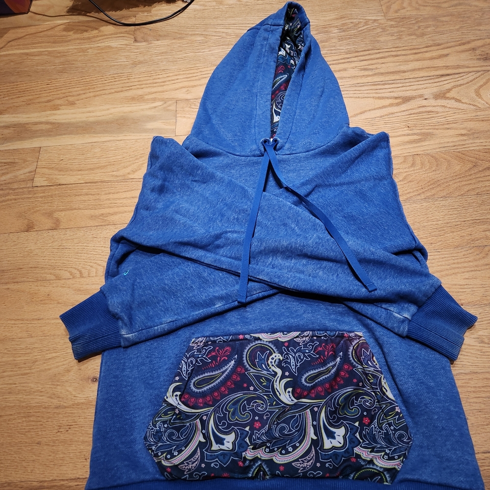 Blue Paisley Women's Hoodie